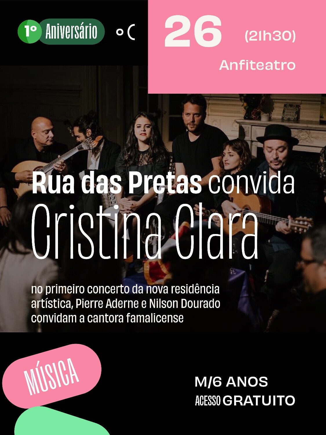 Rua das Pretas convida Cristina Clara