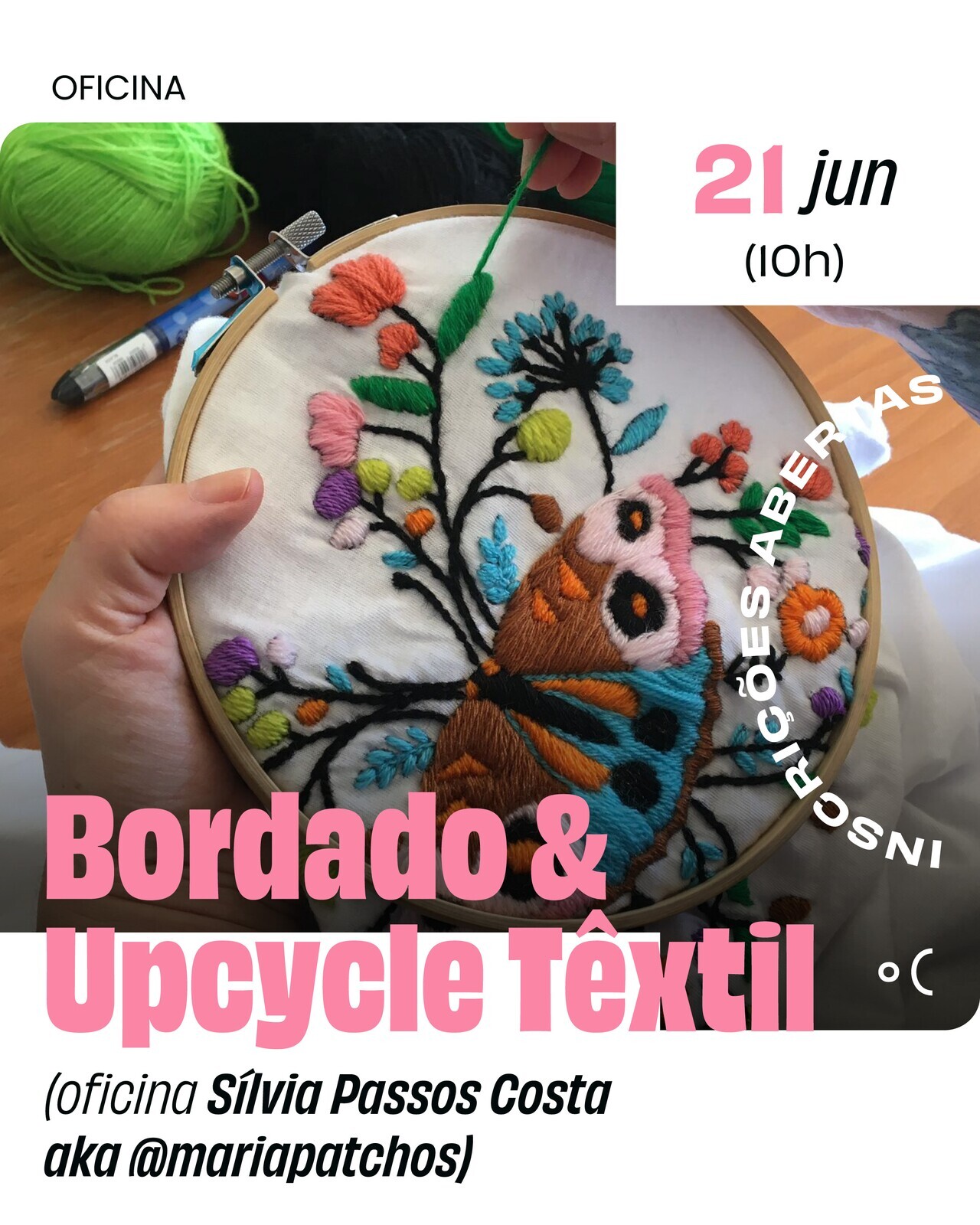 Bordado & upcycle têxtil