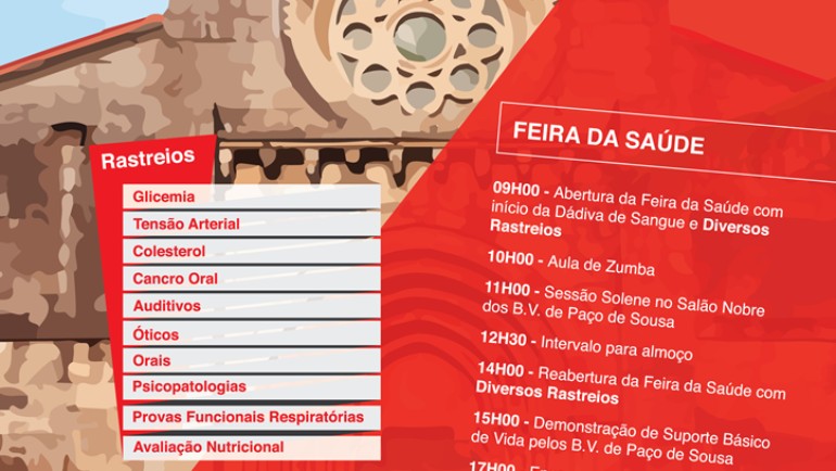 Associação de dadores de sangue Terras do Vale do Sousa e Câmara Municipal promovem Feira da Saúde