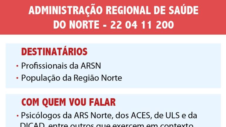 LINHA DE APOIO PSICOLÓGICO ARS NORTE