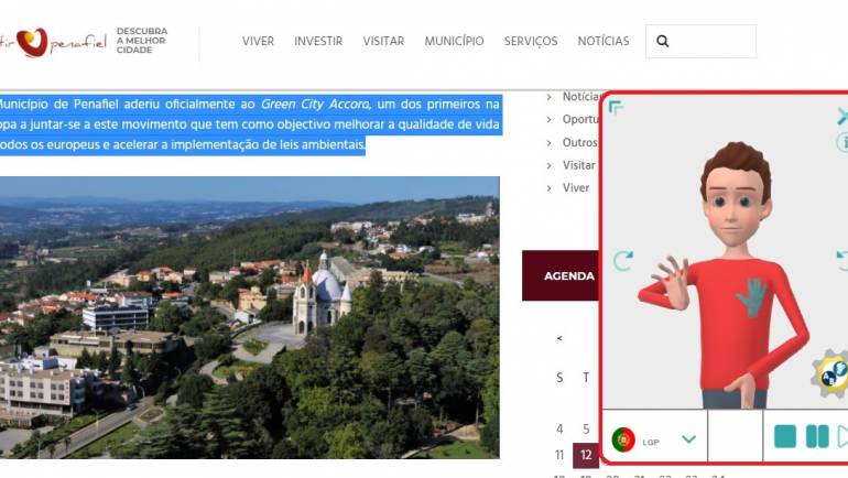 WEBSITE MAIS ACESSÍVEL E INCLUSIVO COM LÍNGUA GESTUAL E CONVERSOR DE TEXTO EM VOZ
