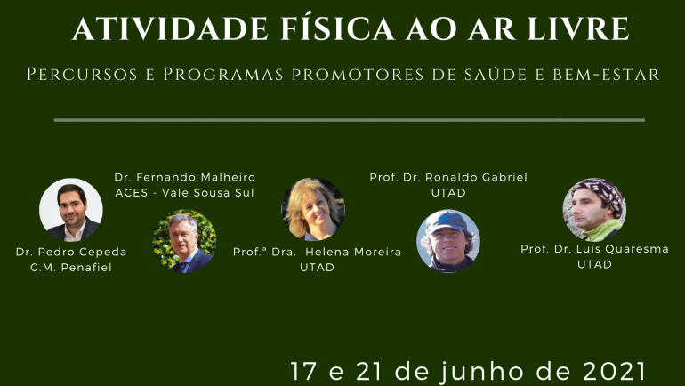 MUNICÍPIO DE PENAFIEL PROMOVE “SEMINÁRIO ONLINE: ATIVIDADE FÍSICA AO AR LIVRE – PERCURSOS E PROGRAMAS PROMOTORES DE SAÚDE E BEM-ESTAR”