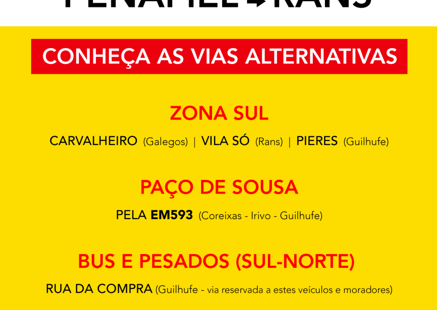 CONHEÇA AS VIAS ALTERNATIVAS ÀS OBRAS DO IC35