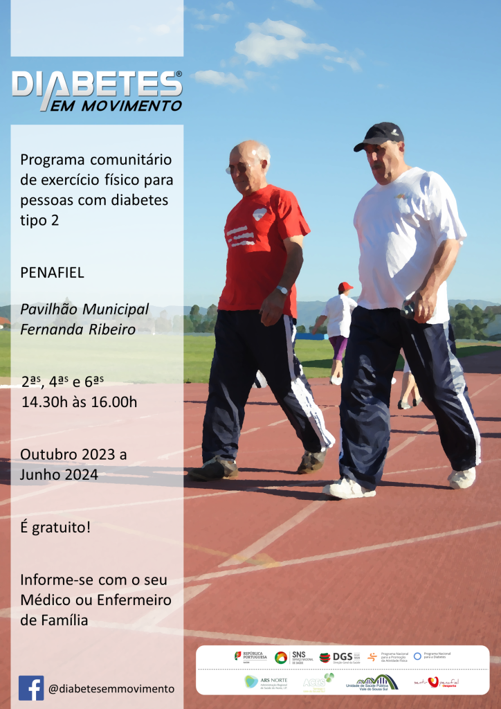 cartaz da iniciativa Diabetes em Movimento